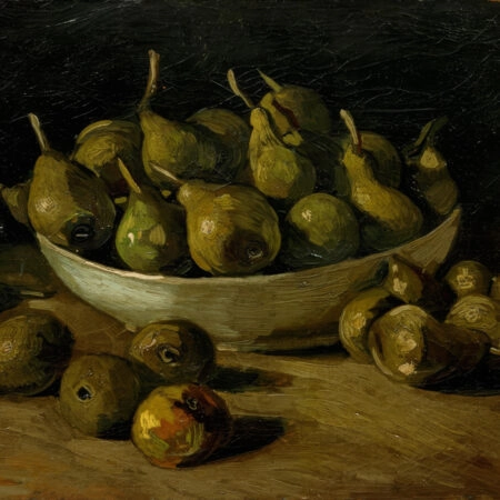 Πινακας σε καμβά VAN GOGH - STILL LIFE WITH AN EARTHEN BOWL AND PEARS - Vincent Van Gogh Sticky 5