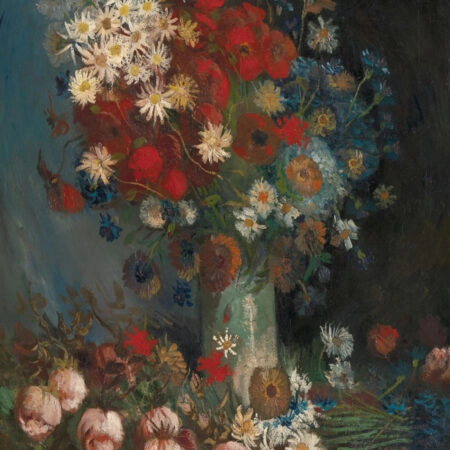 Πινακας σε καμβά VAN GOGH - STILL LIFE WITH MEADOW FLOWERS AND ROSES - Vincent Van Gogh Sticky 5