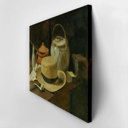 Πινακας σε καμβά VAN GOGH - STILL LIFE WITH YELLOW STRAW HAT - Vincent Van Gogh Sticky 2