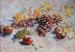 Πινακας σε καμβά VAN GOGH - STILLLEBEN MIT TRAUBEN ÄPFELN ZITRONEN UND BIRNE