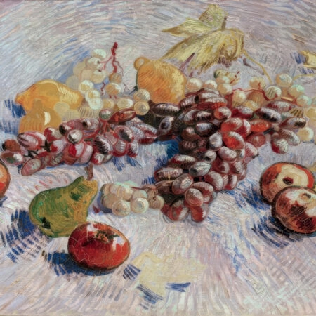 Πινακας σε καμβά VAN GOGH - STILLLEBEN MIT TRAUBEN ÄPFELN ZITRONEN UND BIRNE - Vincent Van Gogh Sticky 6