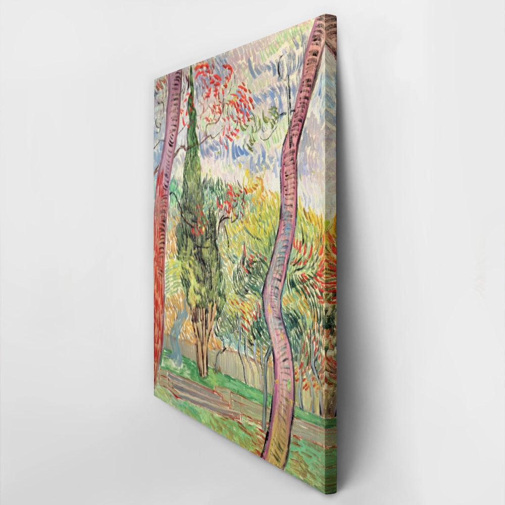 Πινακας σε καμβά VAN GOGH - THE GARDEN OF ST PAUL'S HOSPITAL ST RÉMY