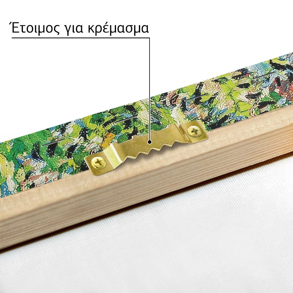 Πινακας σε καμβά VAN GOGH - THE GARDEN OF THE ASYLUM AT SAINT-RÉMY