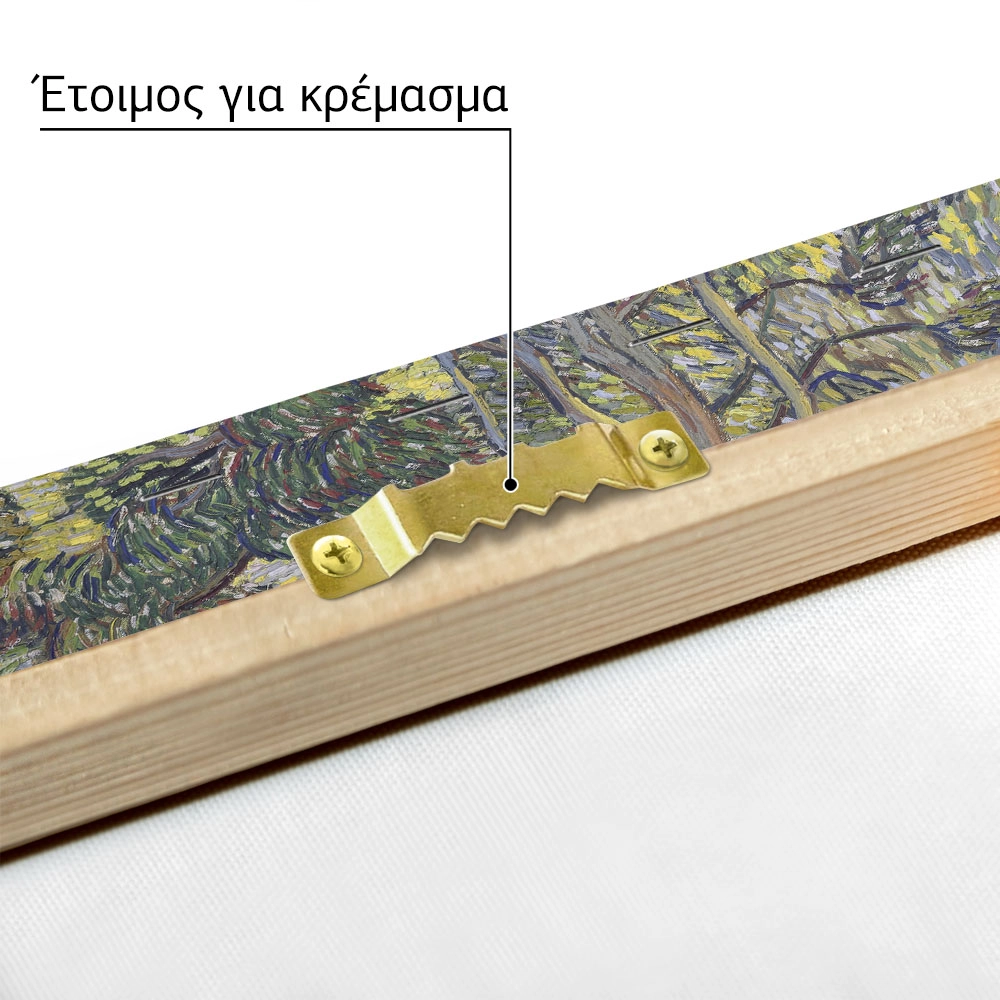 Πινακας σε καμβά VAN GOGH - THE GARDEN OF THE ASYLUM
