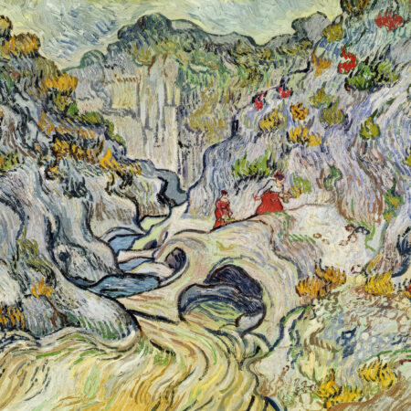 Πινακας σε καμβά VAN GOGH - THE RAVINE OF THE PEYROULETS - Vincent Van Gogh Sticky 5