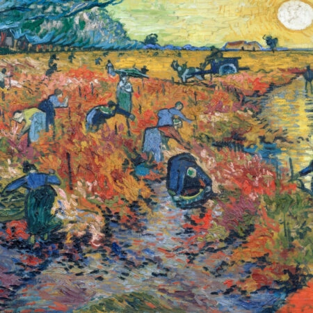 Πινακας σε καμβά VAN GOGH - THE RED VINEYARDS AT ARLES - Vincent Van Gogh Sticky 6
