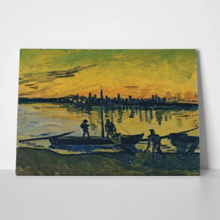 Πινακας σε καμβά VAN GOGH - THE STEVEDORES IN ARLES - Vincent Van Gogh Sticky 1