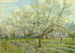 Πινακας σε καμβά VAN GOGH - THE WHITE ORCHARD