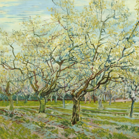 Πινακας σε καμβά VAN GOGH - THE WHITE ORCHARD - Vincent Van Gogh Sticky 5