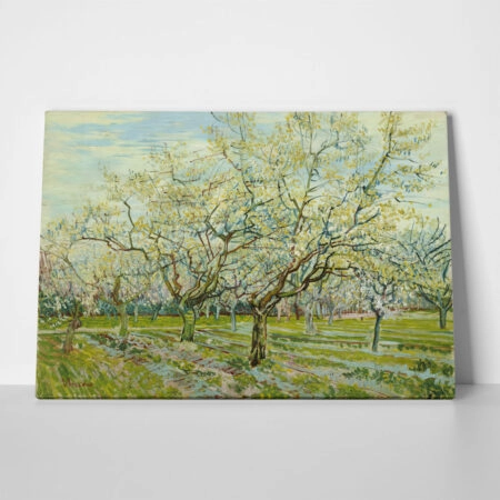 Πινακας σε καμβά VAN GOGH - THE WHITE ORCHARD - Vincent Van Gogh