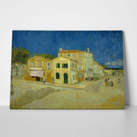 Πινακας σε καμβά VAN GOGH - THE YELLOW HOUSE - Vincent Van Gogh