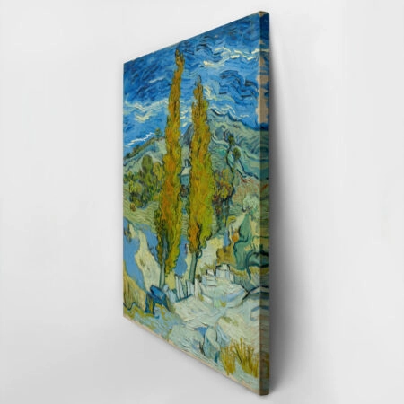 Πινακας σε καμβά VAN GOGH - TWO POPLARS IN THE ALPILLES NEAR SAINT-RÉMY - Vincent Van Gogh Sticky 2