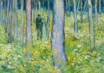 Πινακας σε καμβά VAN GOGH - UNDERGROWTH WITH TWO FIGURES
