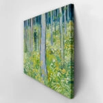 Πινακας σε καμβά VAN GOGH - UNDERGROWTH WITH TWO FIGURES