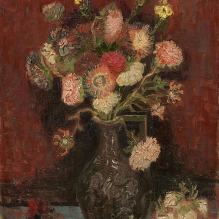 Πινακας σε καμβά VAN GOGH - VASE WITH CHINESE ASTERS AND GLADIOLI - Vincent Van Gogh Sticky 6