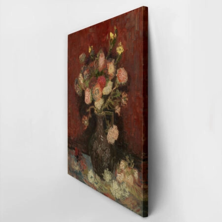 Πινακας σε καμβά VAN GOGH - VASE WITH CHINESE ASTERS AND GLADIOLI - Vincent Van Gogh Sticky 3
