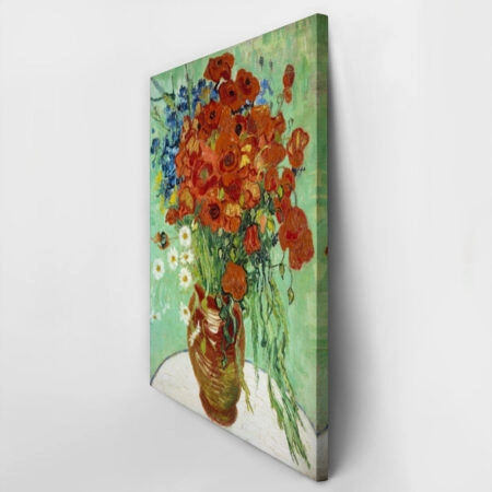 Πινακας σε καμβά VAN GOGH - VASE WITH DAISIES AND POPPIES - Vincent Van Gogh Sticky 2