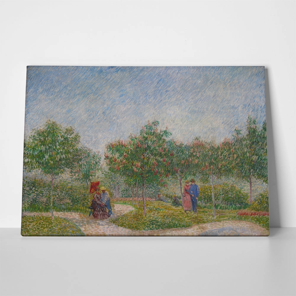 Πινακας σε καμβά VAN GOGH - VERLIEFDE PAARTJES IN HET PARK VOYER D'ARGENSON TE ASNIRES
