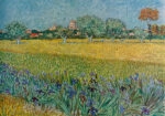 Πινακας σε καμβά VAN GOGH - VIEW OF ALES WITH IRISES IN BLOOM