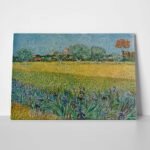 Πινακας σε καμβά VAN GOGH - VIEW OF ALES WITH IRISES IN BLOOM