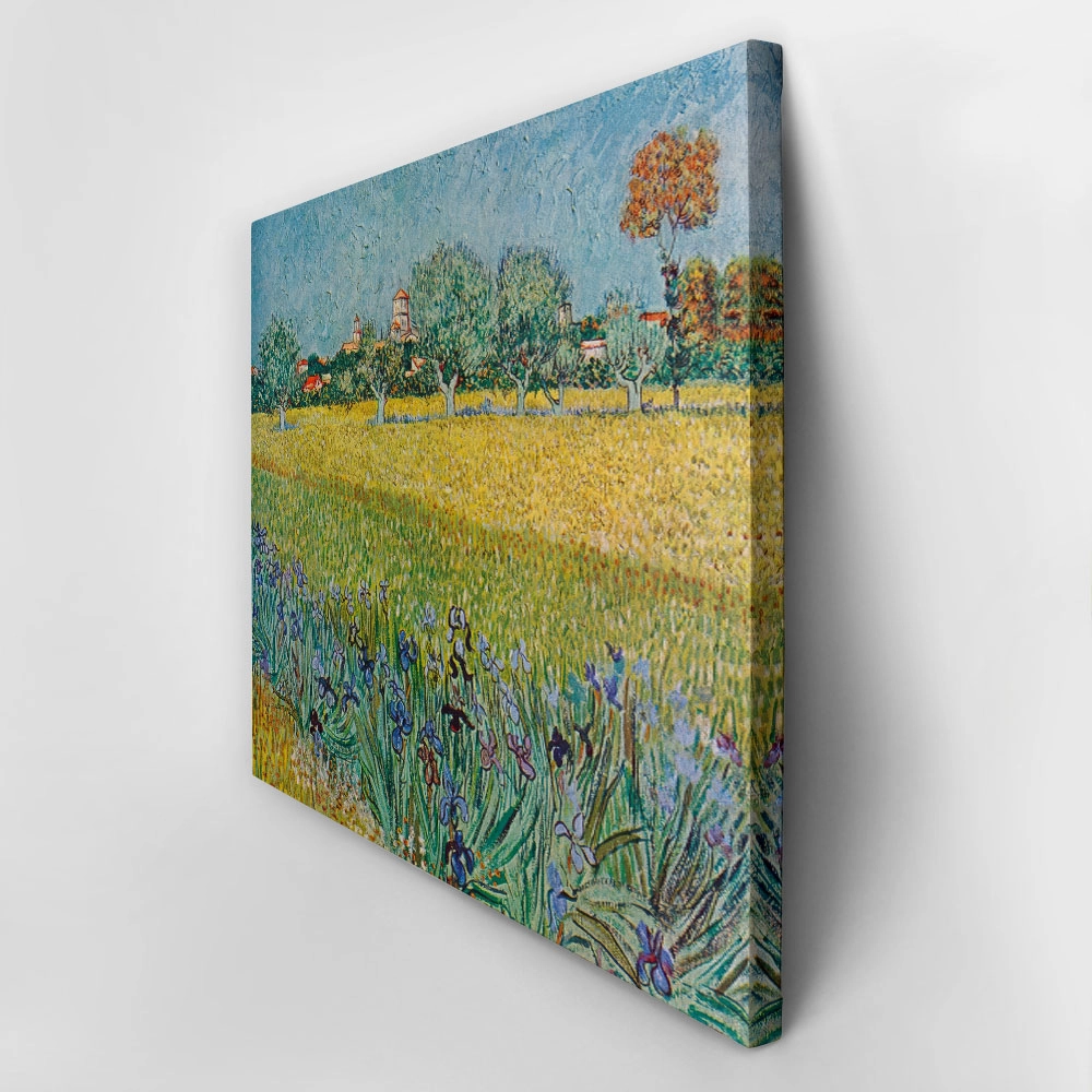 Πινακας σε καμβά VAN GOGH - VIEW OF ALES WITH IRISES IN BLOOM