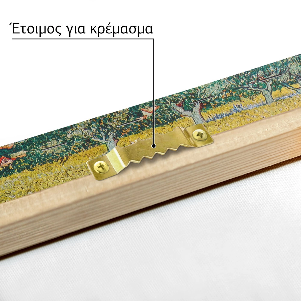 Πινακας σε καμβά VAN GOGH - VIEW OF ALES WITH IRISES IN BLOOM