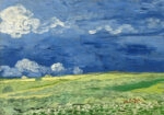 Πινακας σε καμβά VAN GOGH - WHEATFIELD UNDER THUNDERCLOUDS