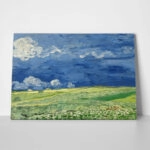 Πινακας σε καμβά VAN GOGH - WHEATFIELD UNDER THUNDERCLOUDS