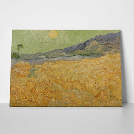 Πινακας σε καμβά VAN GOGH - WHEATFIELD WITH REAPER - Vincent Van Gogh Sticky 1