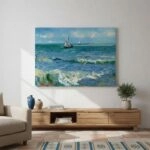 Πινακας σε καμβά VAN GOGH - SEASCAPE NEAR LES SAINTES MARIES DE LA MER