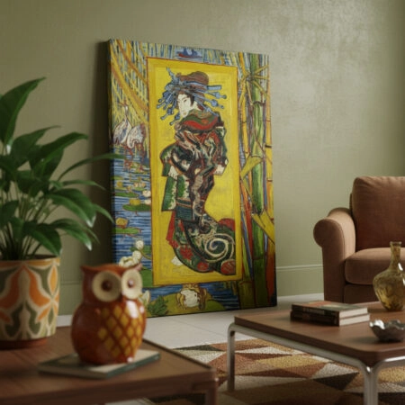 Πινακας σε καμβά VAN GOGH - COURTESAN AFTER EISEN - Vincent Van Gogh