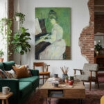 Πινακας σε καμβά VAN GOGH - MARGUERITE GACHET AT THE PIANO