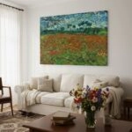 Πινακας σε καμβά VAN GOGH - FIELD OF POPPIES 1980