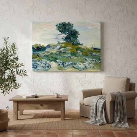 Πινακας σε καμβά VAN GOGH - THE ROCKS - Vincent Van Gogh