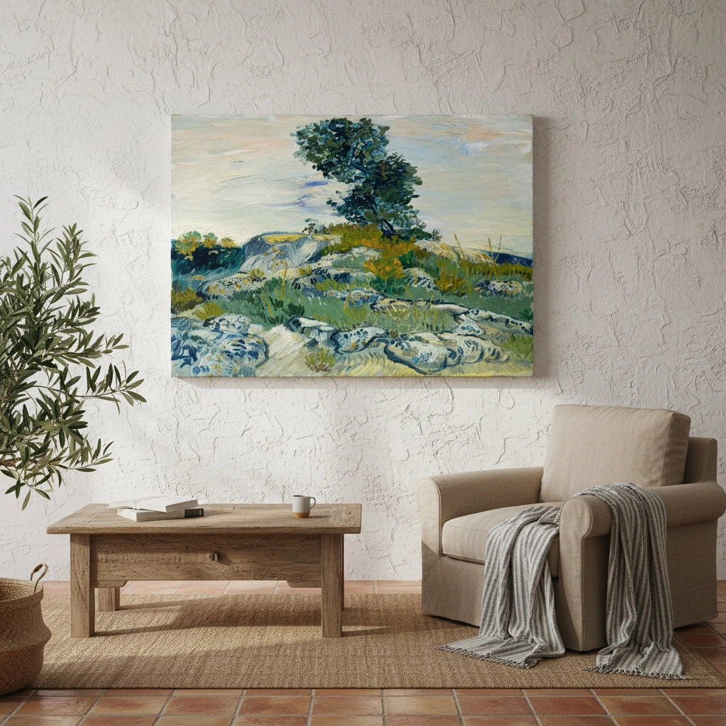Πινακας σε καμβά VAN GOGH - THE ROCKS