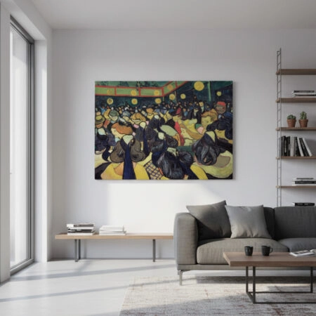 Πινακας σε καμβά VAN GOGH - THE DANCE HALL IN ARLES - Vincent Van Gogh