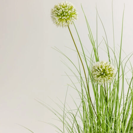 GRASS FLOWER ΦΥΤΟ ΤΕΧΝΗΤΟ ΣΕ ΓΛΑΣΤΡΑ 58 PVC ΠΡΑΣΙΝΟ -  Sticky 1