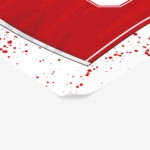 Σετ τριπτυχο προσωποποιημενο ποστερ BASKETBALL SHIRT NAME RED