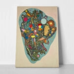 Πινακας σε καμβά KANDINSKY - COLOURFUL ENSEMBLE