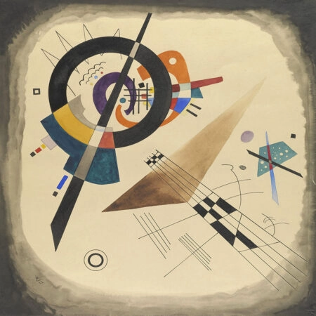 Πίνακας σε καμβά KANDINSKY - COMPOSITION 8 - Wassily Kandinsky Sticky 5