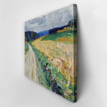 Πινακας σε καμβά KANDINSKY - KALLMUNZ NATURE STUDY FROM THE YELLOW STAGECOACH - Wassily Kandinsky Sticky 2