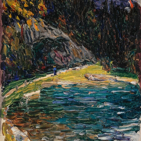 Πινακας σε καμβά KANDINSKY - KOCHEL ALTE KESSELBERGSTRASSE - Wassily Kandinsky Sticky 5