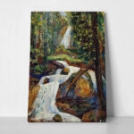 Πινακας σε καμβά KANDINSKY - KOCKEL WATERFALL I