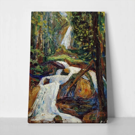 Πινακας σε καμβά KANDINSKY - KOCKEL WATERFALL I - Wassily Kandinsky