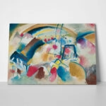Πινακας σε καμβά KANDINSKY - LANDSCAPE WITH RED SPOTS