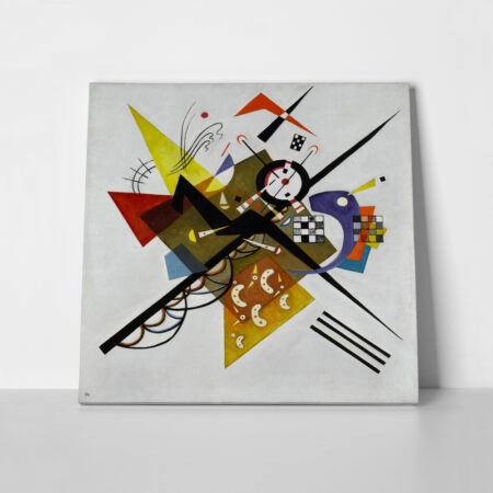 Πίνακας σε καμβά KANDINSKY - ON WHITE II - Wassily Kandinsky