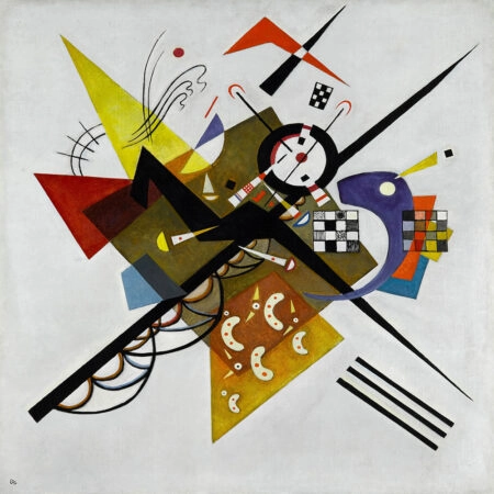 Πίνακας σε καμβά KANDINSKY - ON WHITE II - Wassily Kandinsky Sticky 5