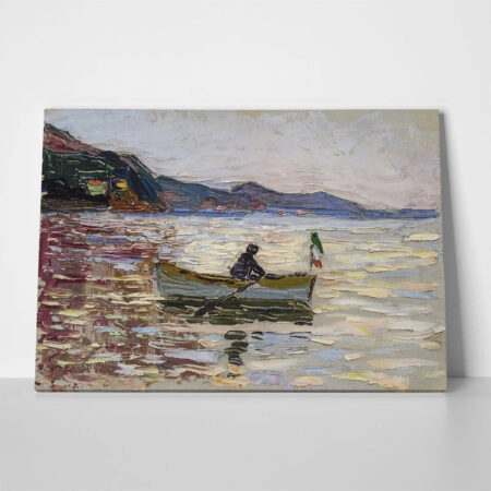 Πινακας σε καμβά KANDINSKY - RAPALLO BOAT IN THE SEA - Wassily Kandinsky