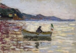 Πινακας σε καμβά KANDINSKY - RAPALLO BOAT IN THE SEA