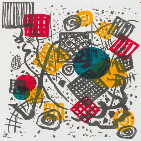 Πίνακας σε καμβά KANDINSKY - SMALL WORLDS V - Wassily Kandinsky Sticky 5